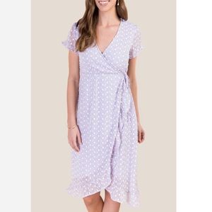 RAISSA EYELET WRAP DRESS—Francesca‘s